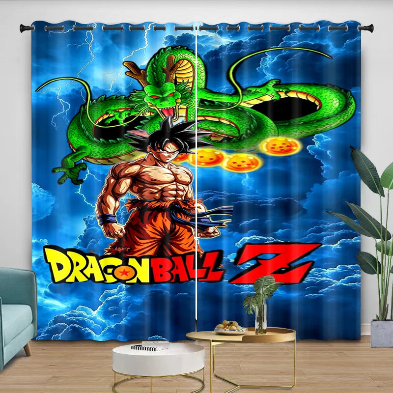 Rideau Dragon Ball - Son Goku et Shenron