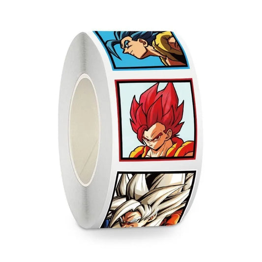 Roll of 500 Dragon Ball Stickers