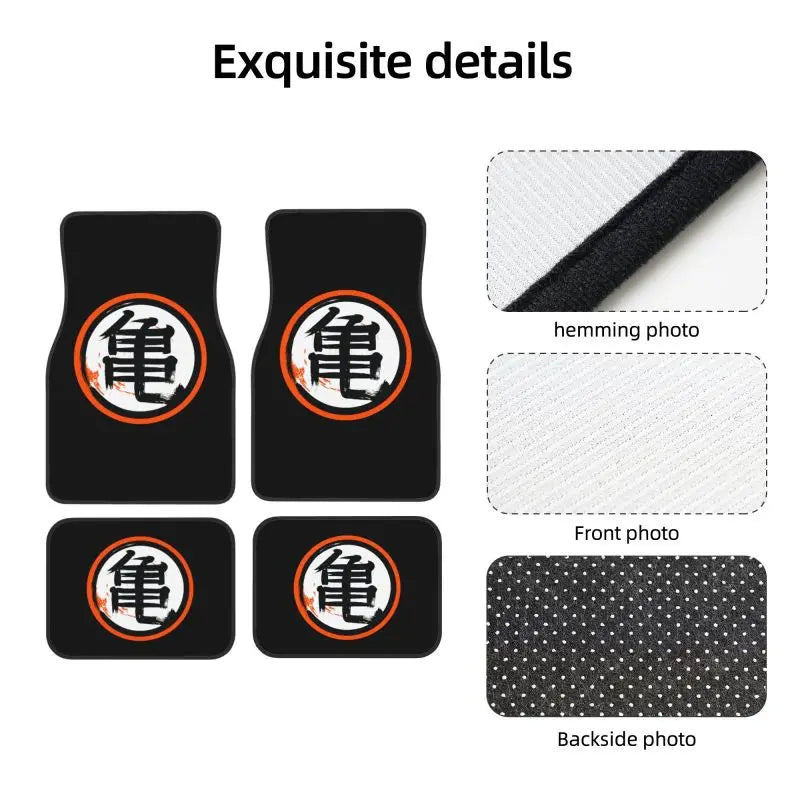Tapis de Sol Voiture Dragon Ball - Emblème Kame
