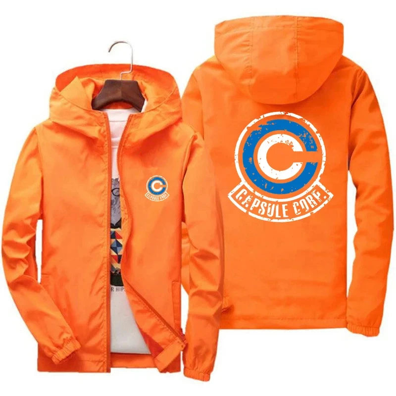 Veste à Capuche Dragon Ball - Capsule Corp - Orange