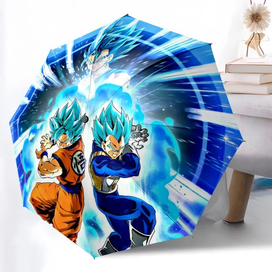 Dragon Ball Umbrella - Goku and Vegeta Super Saiyan Blue