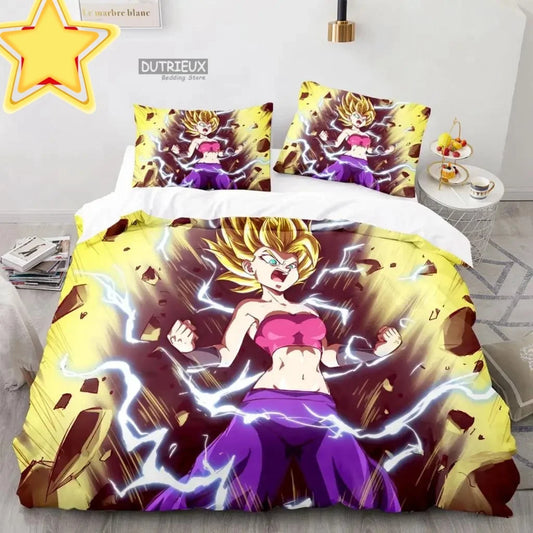 Dragon Ball Duvet Cover - Caulifla Super Saiyan
