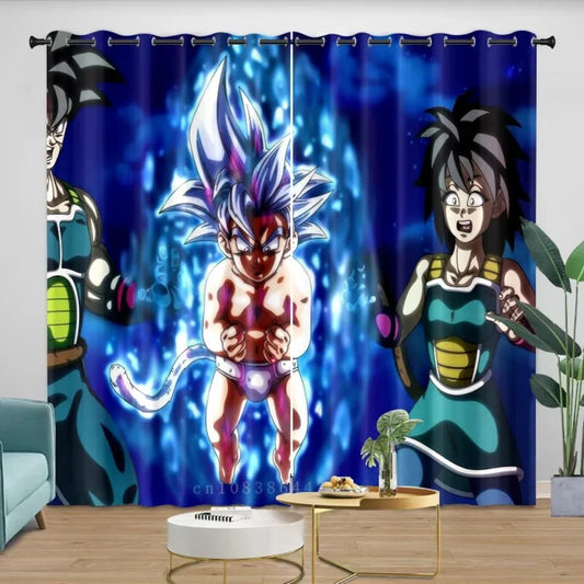 Dragon Ball Curtain - Baby Goku, Bardock and Gine