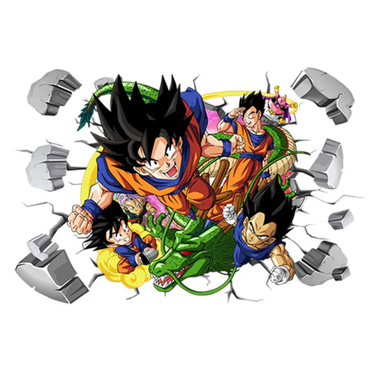 Dragon Ball Wall Sticker - Goku, Gohan and Shenron