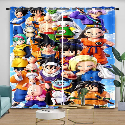 Dragon Ball Curtain - Goku's Friends