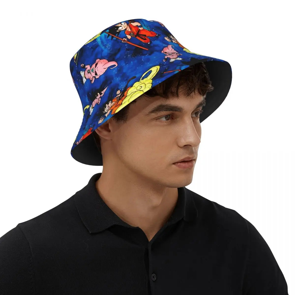 Chapeau Bob Dragon Ball - Goku Enfant et Kid Buu