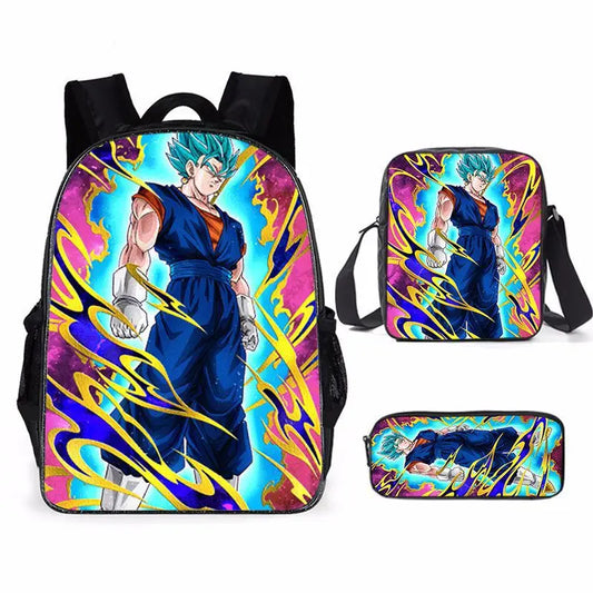 Dragon Ball Backpack Set - Vegito Super Saiyan Blue