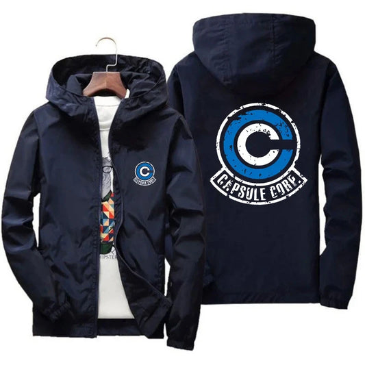 Dragon Ball Hooded Jacket - Capsule Corp. - Navy Blue