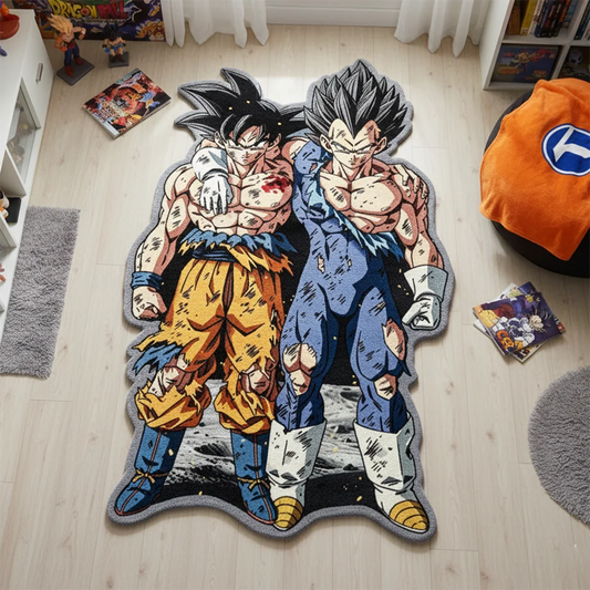 Dragon Ball Rug - Goku and Vegeta Cutout