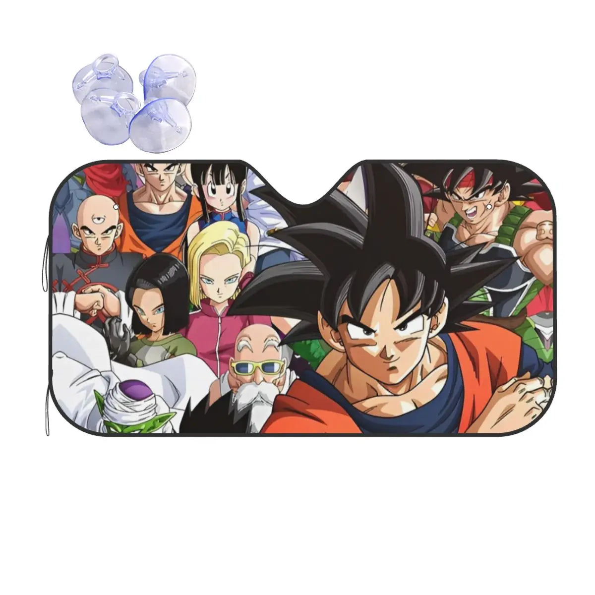 Pare-Soleil Dragon Ball - Goku, Bardock, C-17 et C-18