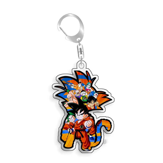 Dragon Ball Keychain - Kid Goku, Tien Shinhan, Chiaotzu, Oolong and Puar