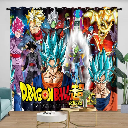 Dragon Ball Curtain - Vegito Super Saiyan Blue