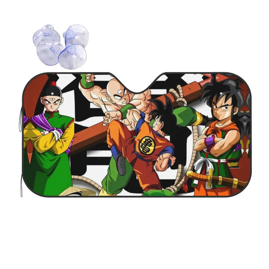 Dragon Ball Car Sunshade - Goku, Tien Shinhan and Yamcha