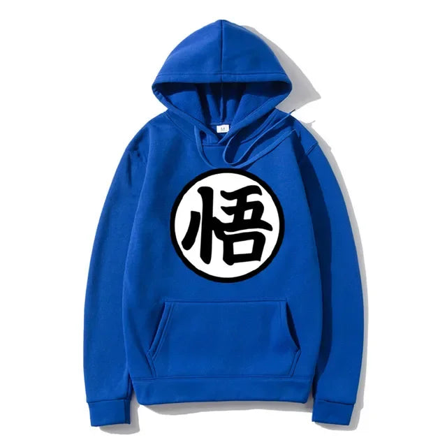 Sweat à Capuche Dragon Ball - Grand Emblème de Goku - Bleu