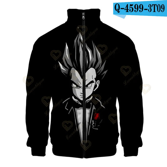 Dragon Ball Zip-Up Jacket - Vegeta in a Tuxedo