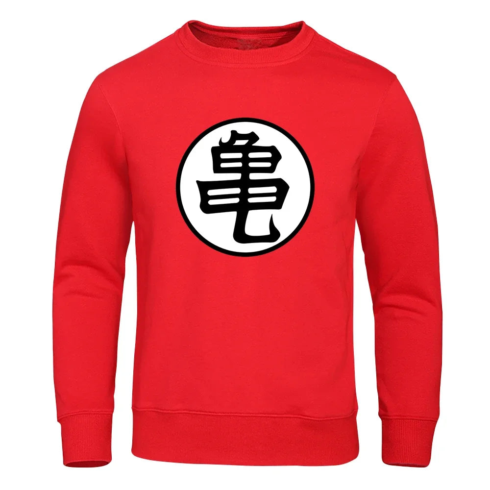 Sweat Dragon Ball - Emblème Kame Col Rond - Rouge