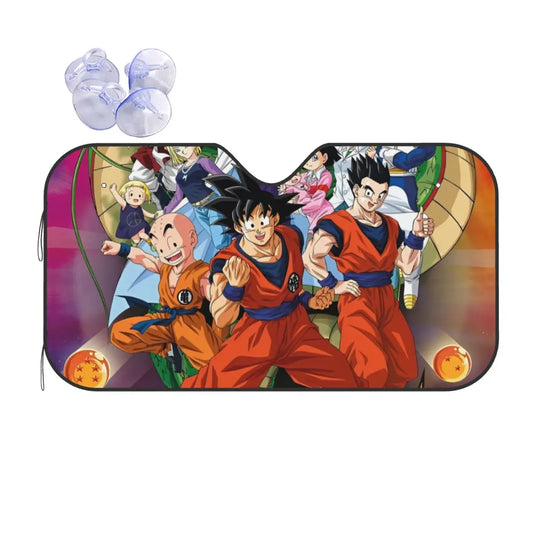 Dragon Ball Car Sunshade - Goku, Gohan, Krillin, Videl and Shenron