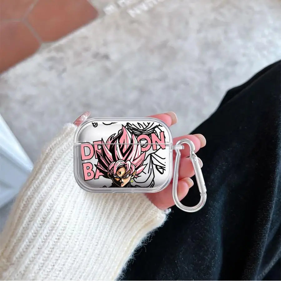 Étui AirPods Dragon Ball - Goku Black Super Saiyan Rosé