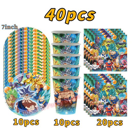 Dragon Ball Birthday Party Kit - 40 Pieces