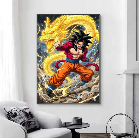 Dragon Ball Canvas Print - Goku Super Saiyan 4