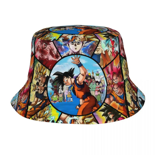 Dragon Ball Bucket Hat - Goku, His Transformations and His Friends