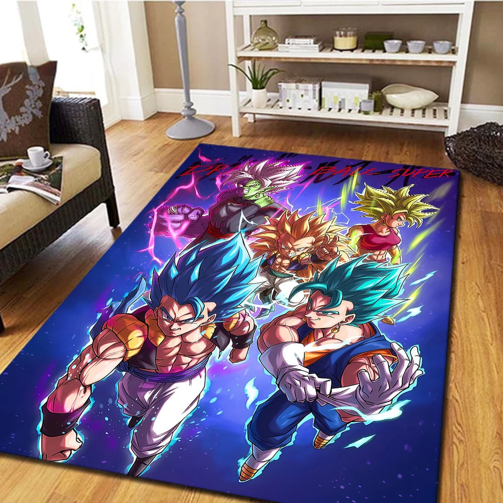 Tapis Dragon Ball - Gogeta et Vegito Super Saiyan Blue