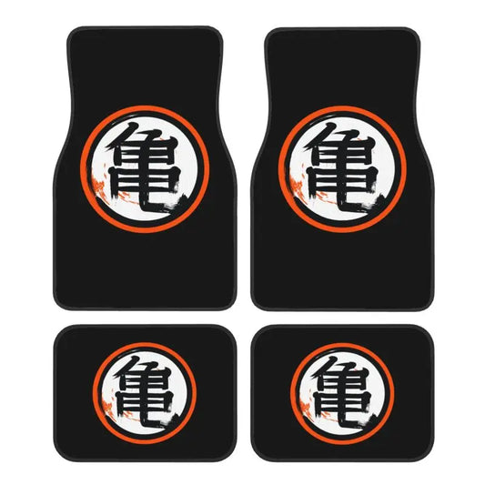 Dragon Ball Car Floor Mats - Kame Symbol