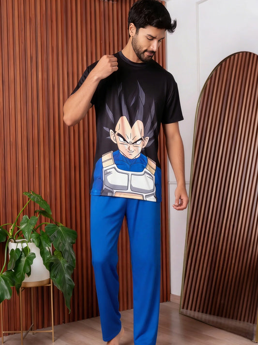 Dragon Ball Couple Pajamas - Bulma and Vegeta