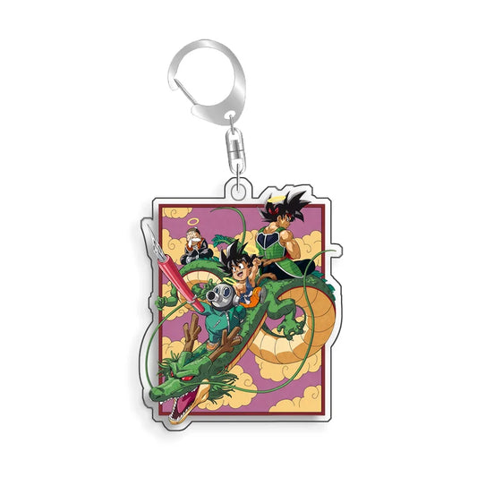 Dragon Ball Keychain - Kid Goku, Bardock and Shenron