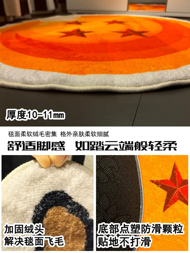Tapis Dragon Ball - Boule de Cristal à 4 Étoiles
