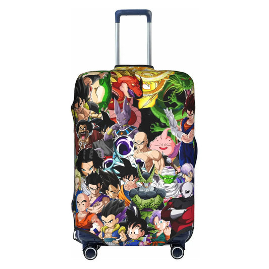 Dragon Ball Luggage Cover - Z Fighters, Cell, Frieza and Majin Buu