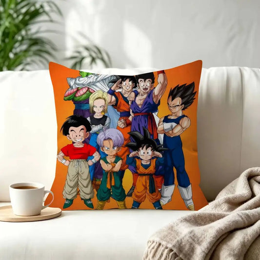 Dragon Ball Cushion Cover - Goten, Trunks and the Z Fighters