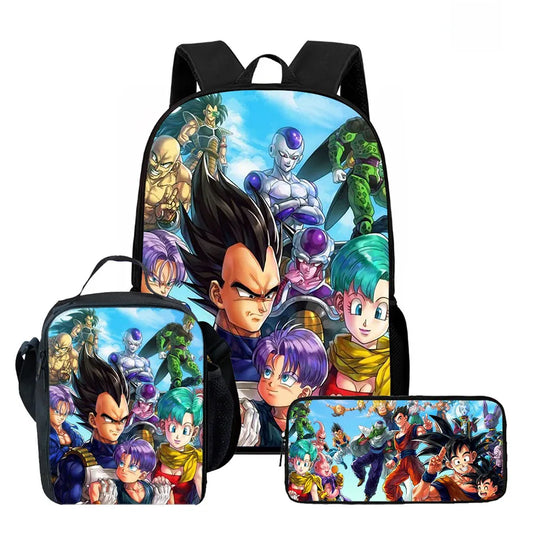 Dragon Ball Backpack Set - Vegeta, Bulma and Trunks