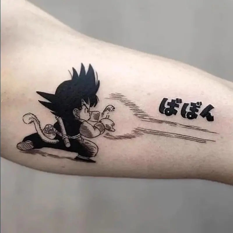 Tatouage Semi-Permanent Dragon Ball - Son Goku Enfant