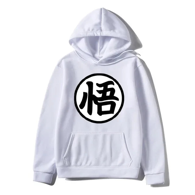 Sweat à Capuche Dragon Ball - Grand Emblème de Goku - Blanc