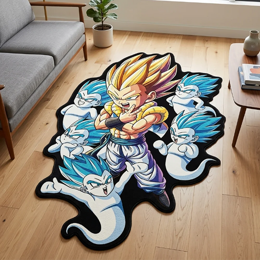 Dragon Ball Rug - Gotenks Super Saiyan and His Kamikaze Ghosts