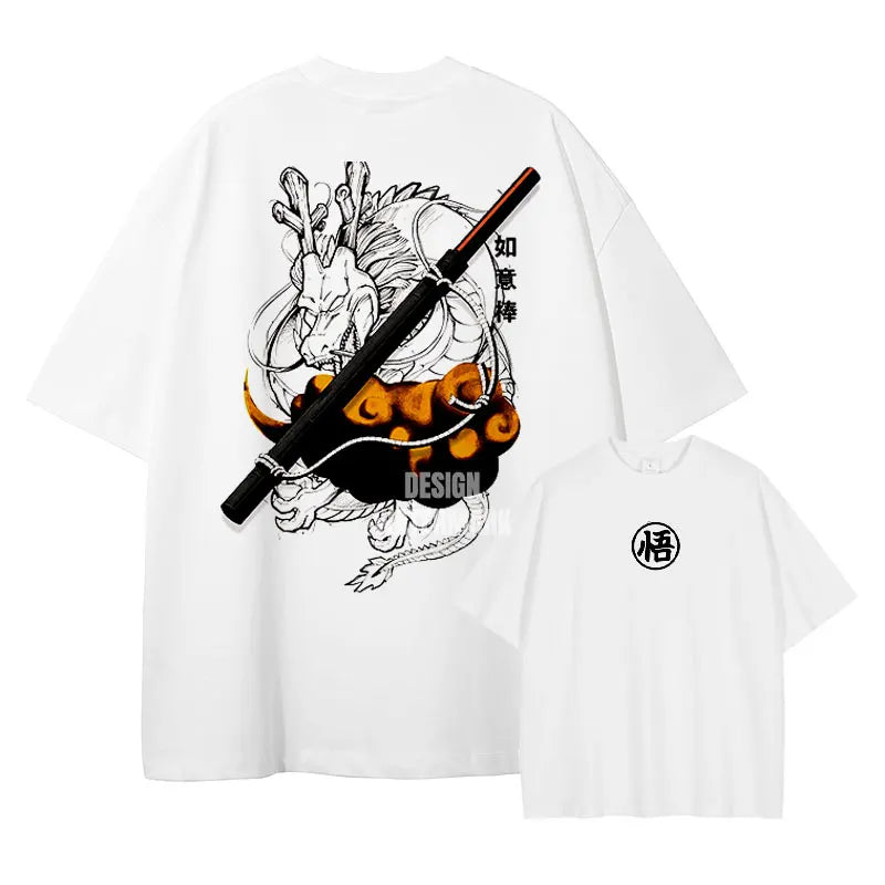 T-Shirt Dragon Ball - Shenron Blanc
