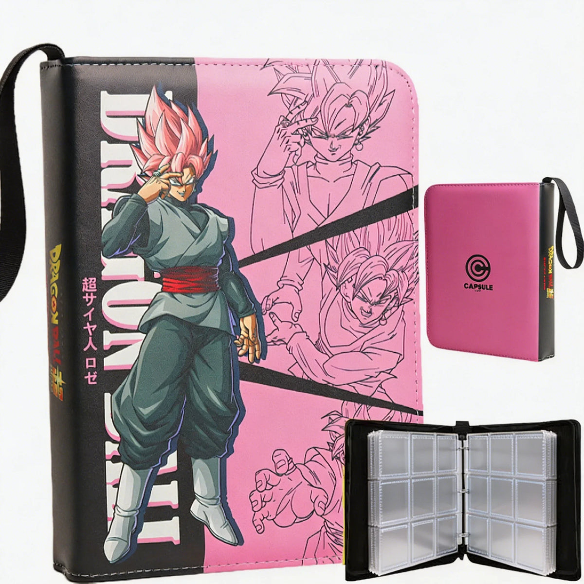 Album Classeur de Cartes Dragon Ball - Goku Black Super Saiyan Rosé
