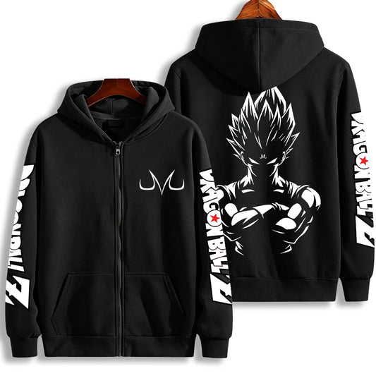 Dragon Ball Zip-Up Hoodie - Majin Vegeta