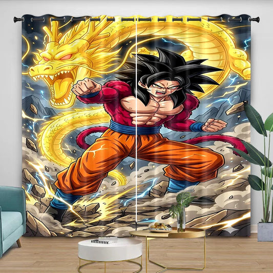 Dragon Ball Curtain - Goku Super Saiyan 4