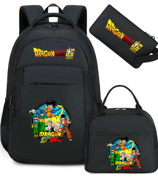 Dragon Ball Backpack Set - Kid Goku, Krillin and Yamcha