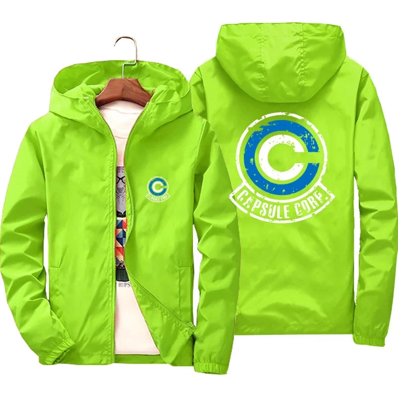 Veste à Capuche Dragon Ball - Capsule Corp - Vert