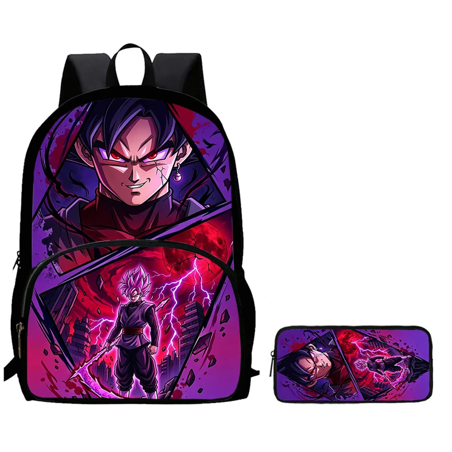 Pack Sac à Dos Dragon Ball - Goku Black Super Saiyan Rosé