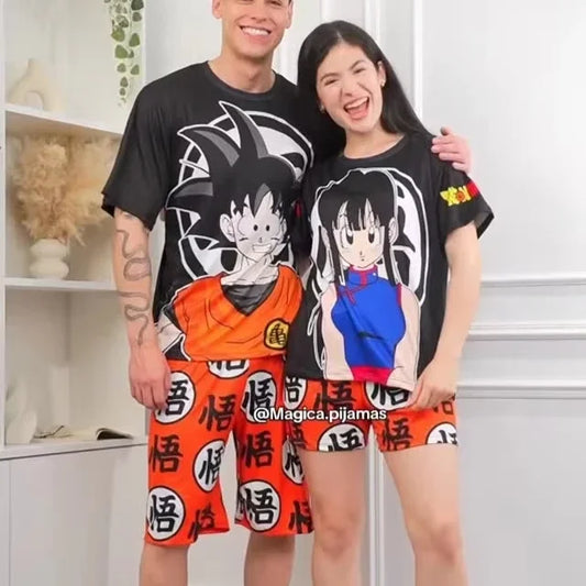 Dragon Ball Couple Pajamas - Goku and Chi-Chi