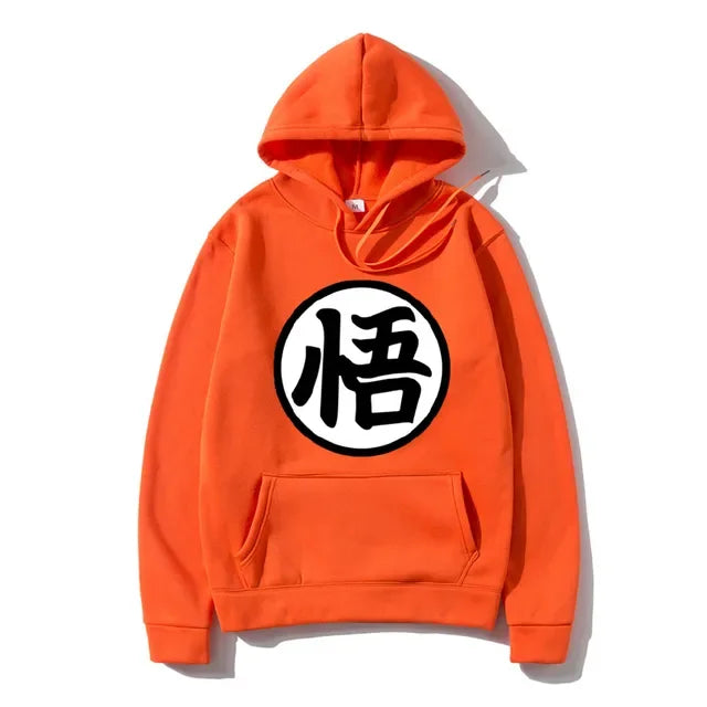 Sweat à Capuche Dragon Ball - Grand Emblème de Goku - Orange