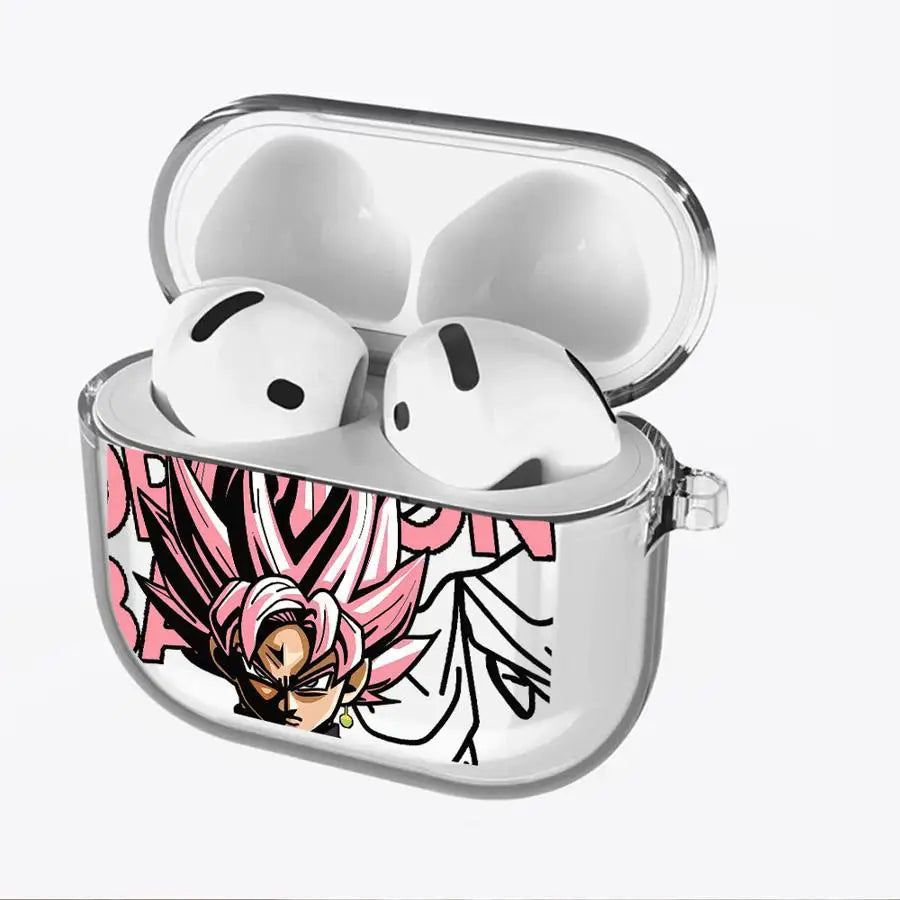 Étui AirPods Dragon Ball - Goku Black Super Saiyan Rosé