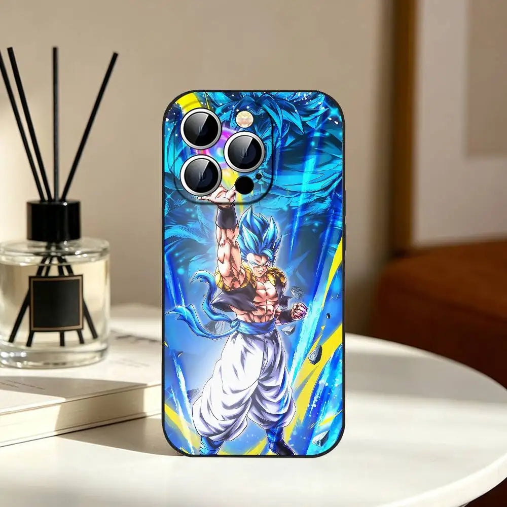 Coque iPhone Dragon Ball - Gogeta Super Saiyan Blue